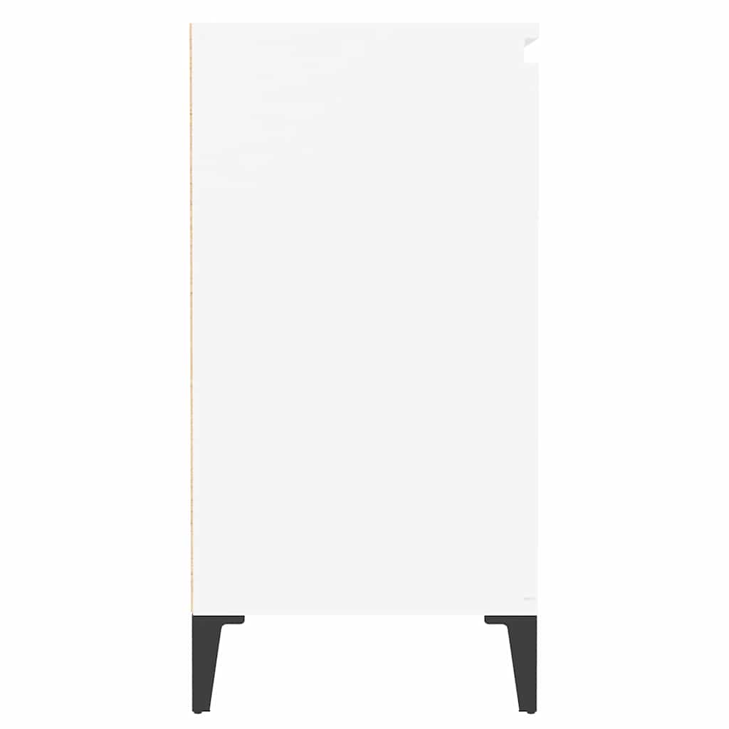 vidaXL Sideboard | White | Engineered wood, Metal | Medium | Cabinet 6