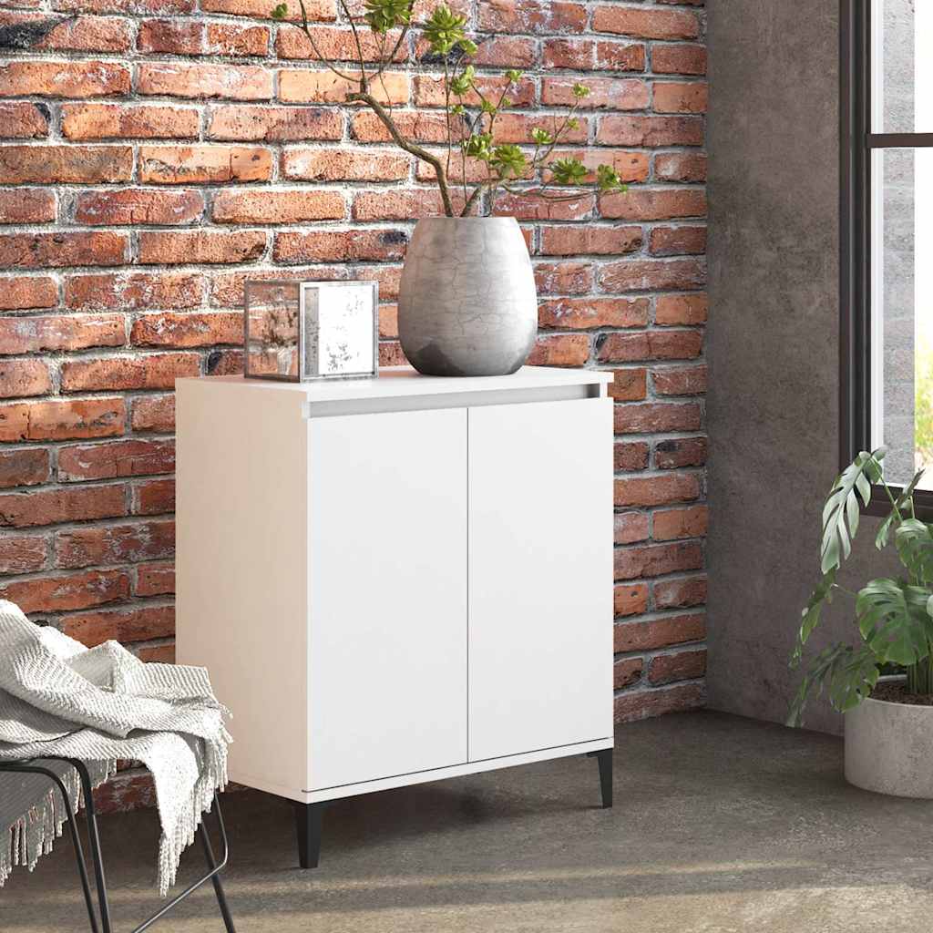 vidaXL Sideboard | White | Engineered wood, Metal | Medium | Cabinet 1