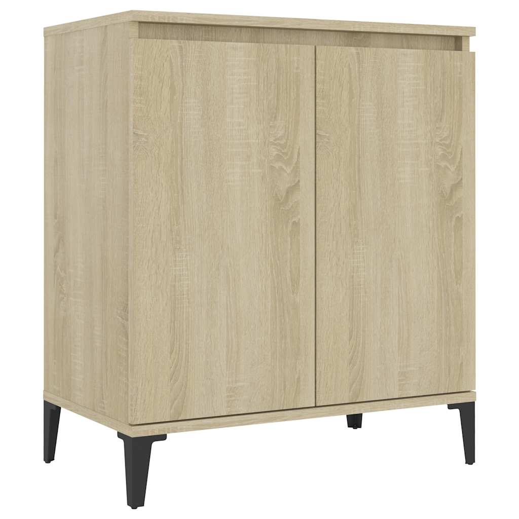 vidaXL Sideboard | Sonoma Oak | Engineered Wood, Metal | Medium | Sideboard 2