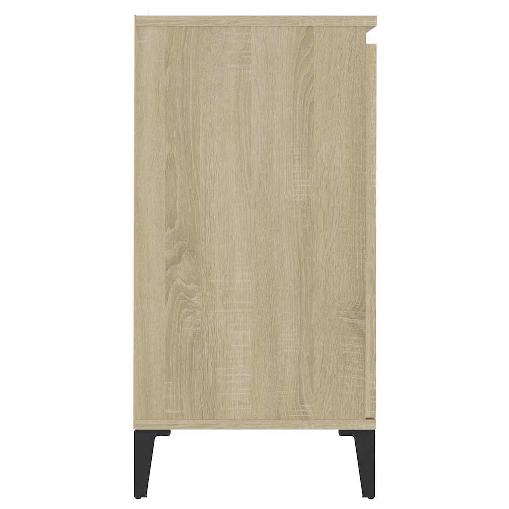 vidaXL Sideboard | Sonoma Oak | Engineered Wood, Metal | Medium | Sideboard 6