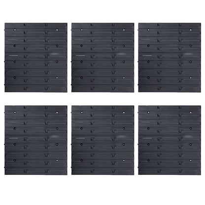 150806 vidaXL 96 Piece Storage Bin Kit with Wall Panels Red and Black 3