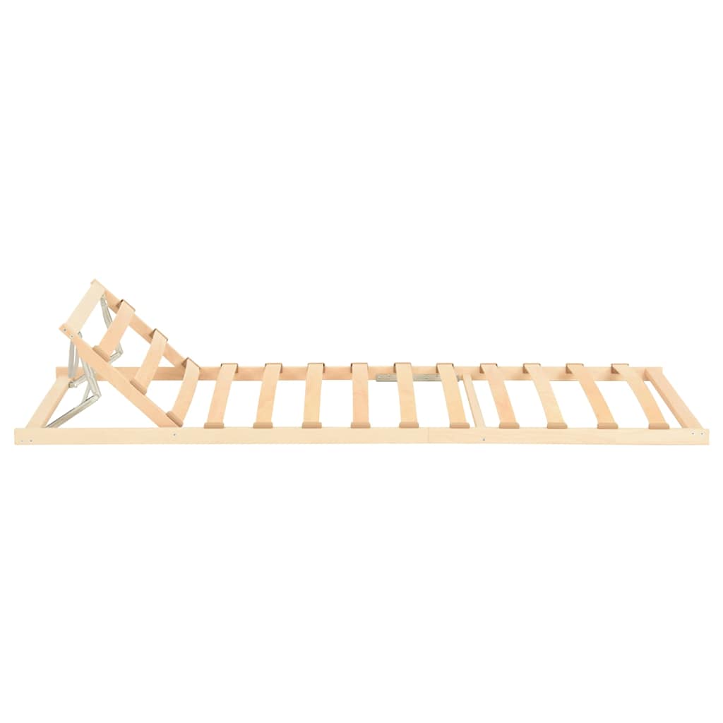 vidaXL Slatted Bed without Mattress Base Adjustable Head 80x200cm 4