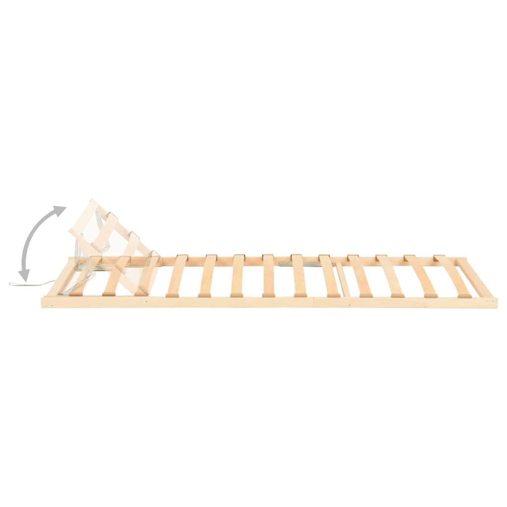 vidaXL Slatted Bed without Mattress Base Adjustable Head 80x200cm 6