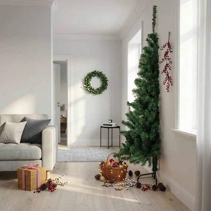 vidaXL Artificial Half Christmas Tree with Stand PVC 240 cm