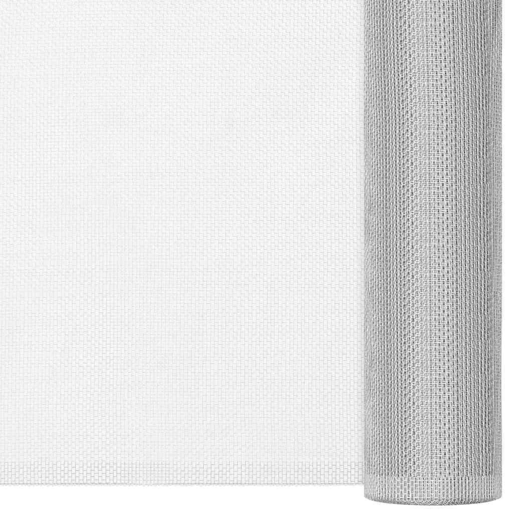 vidaXL Mesh Screen Aluminium 112x2000 cm Silver 2