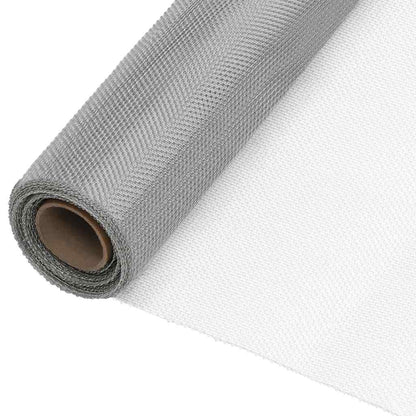 150894 vidaXL Mesh Screen Stainless Steel 80x2000 cm Silver 1