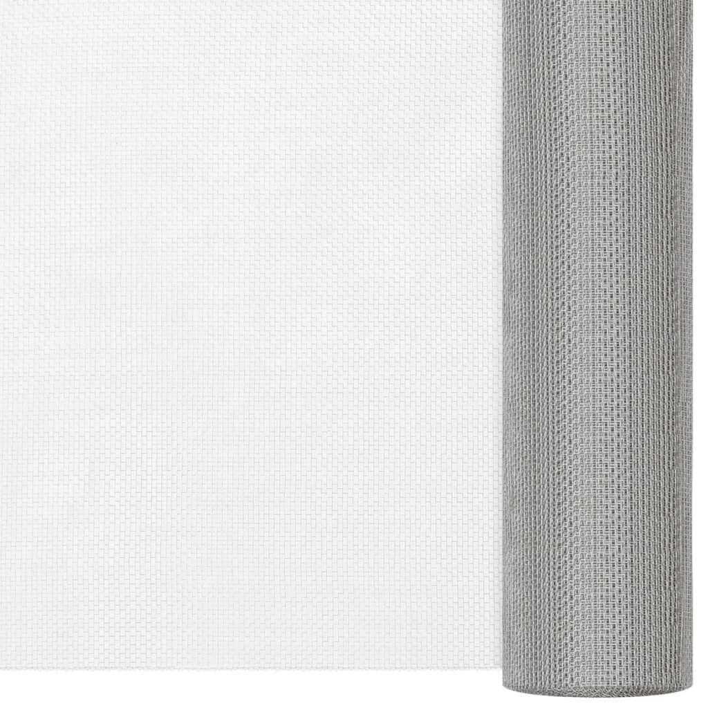 150894 vidaXL Mesh Screen Stainless Steel 80x2000 cm Silver 2
