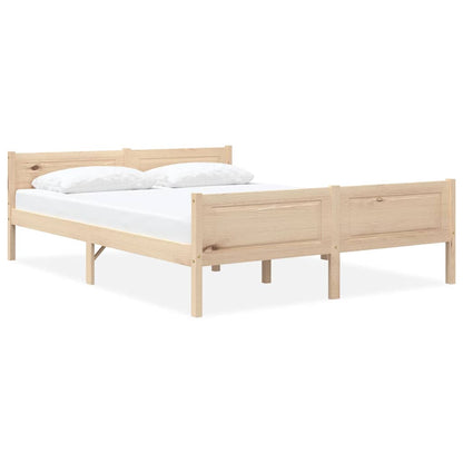 vidaXL Bed Frame without Mattress Solid Pinewood 120x200 cm 1
