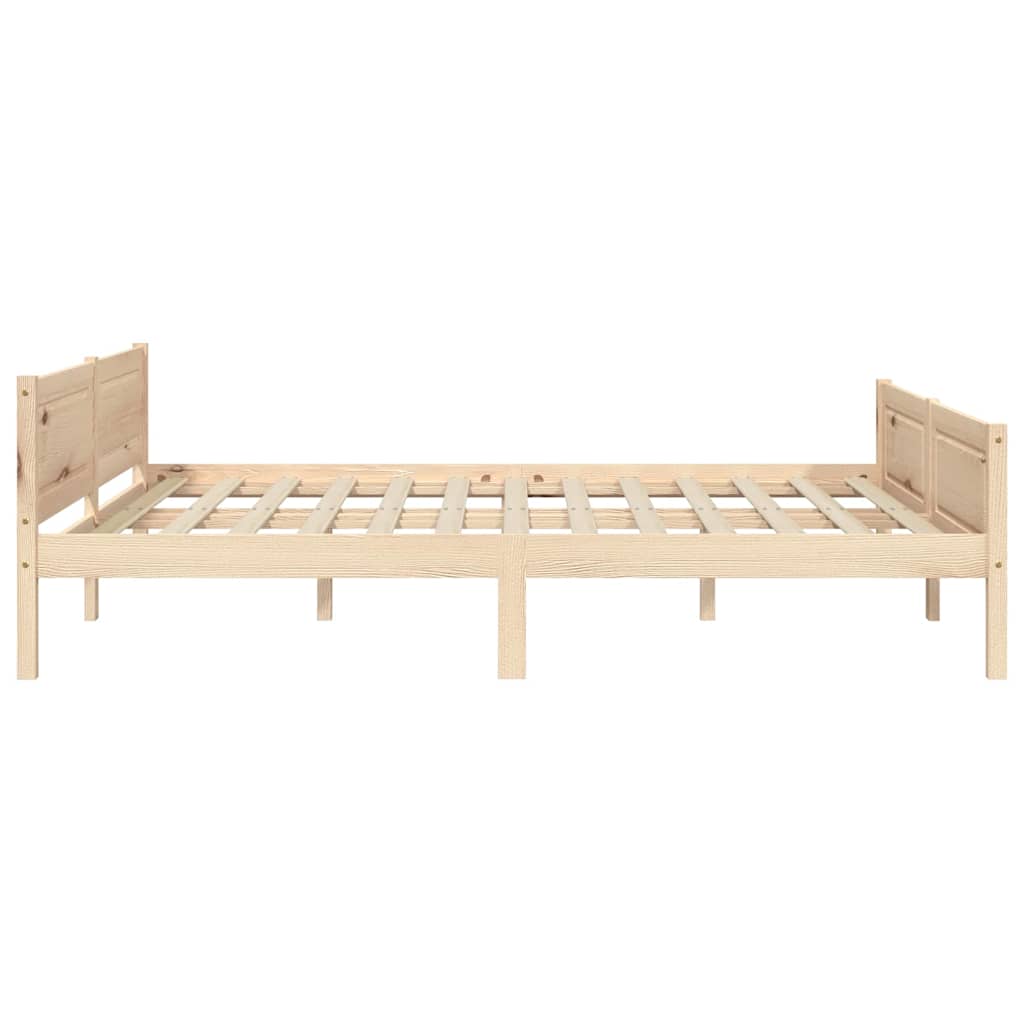 vidaXL Bed Frame without Mattress Solid Pinewood 120x200 cm 4