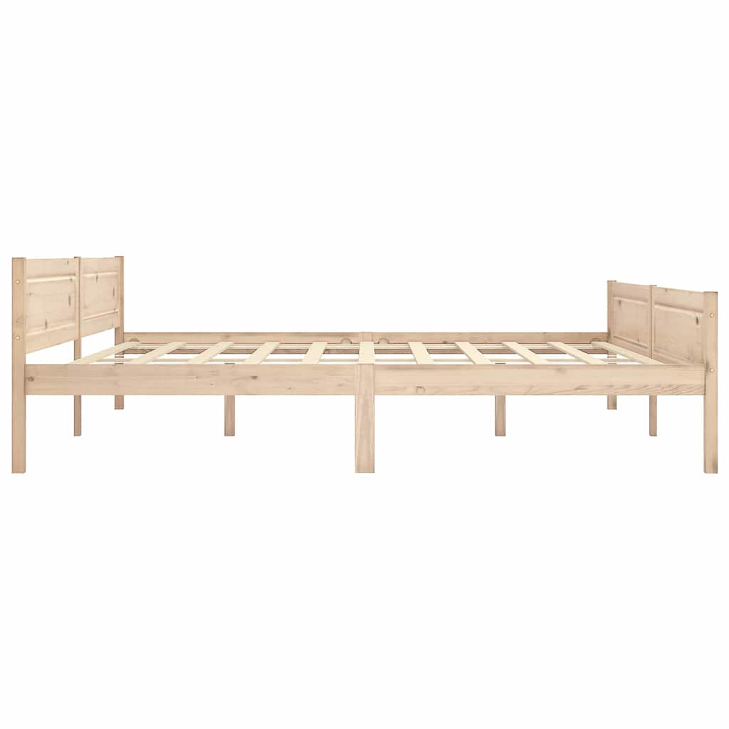 vidaXL Bed Frame without Mattress Solid Pinewood 200x200 cm 4