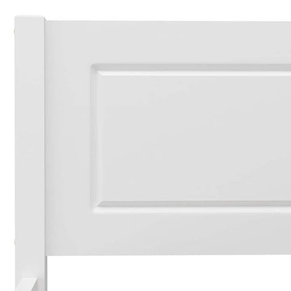 vidaXL Bed Frame without Mattress Solid Pinewood White 200x200 cm 5