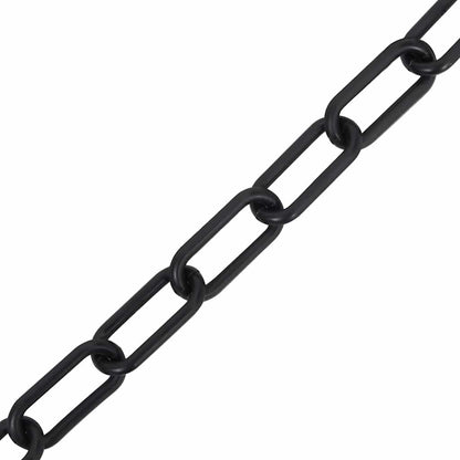 vidaXL Warning Chain Black 100 m Ø4 mm Plastic 2