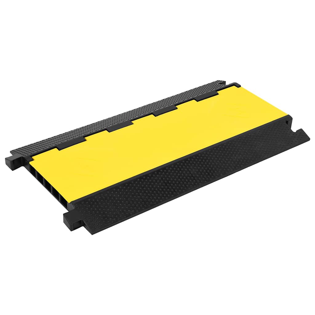 vidaXL Cable Protector Ramp with 5 Channels 90 cm Rubber 1