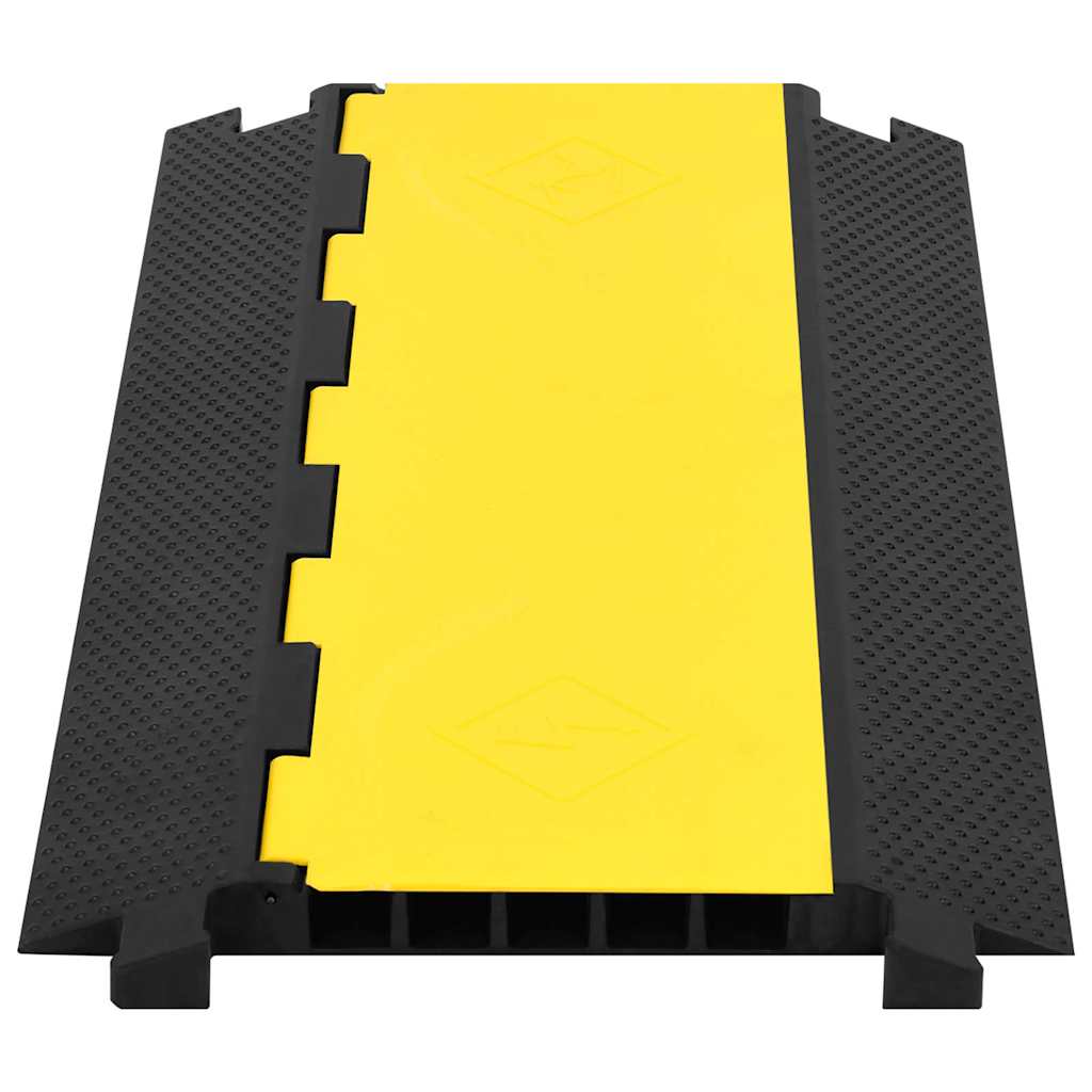 vidaXL Cable Protector Ramp with 5 Channels 90 cm Rubber 3