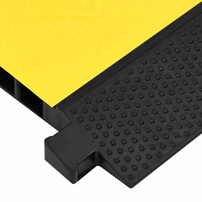 vidaXL Cable Protector Ramp with 5 Channels 90 cm Rubber 5