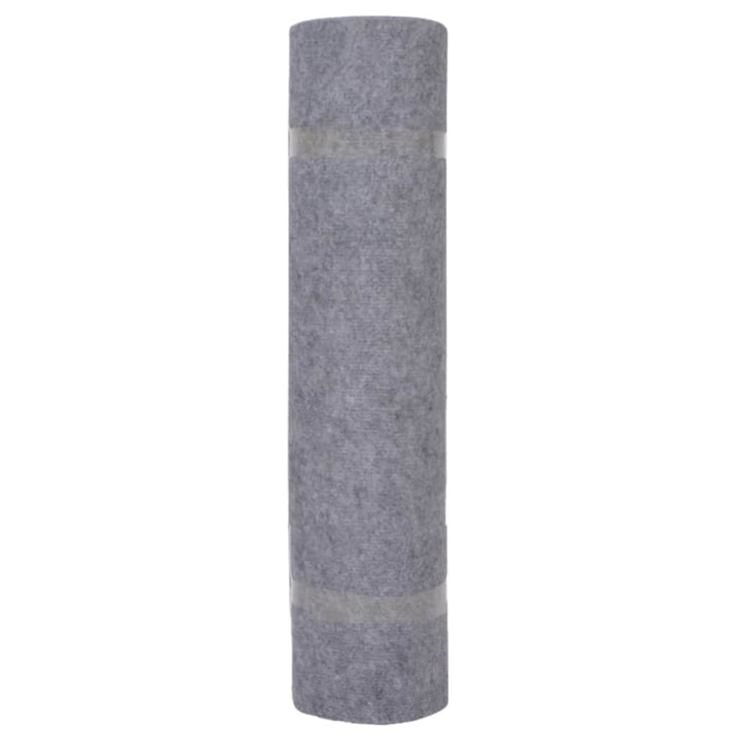 vidaXL Carpet Grey 1.2 x 10 m Polyester 3