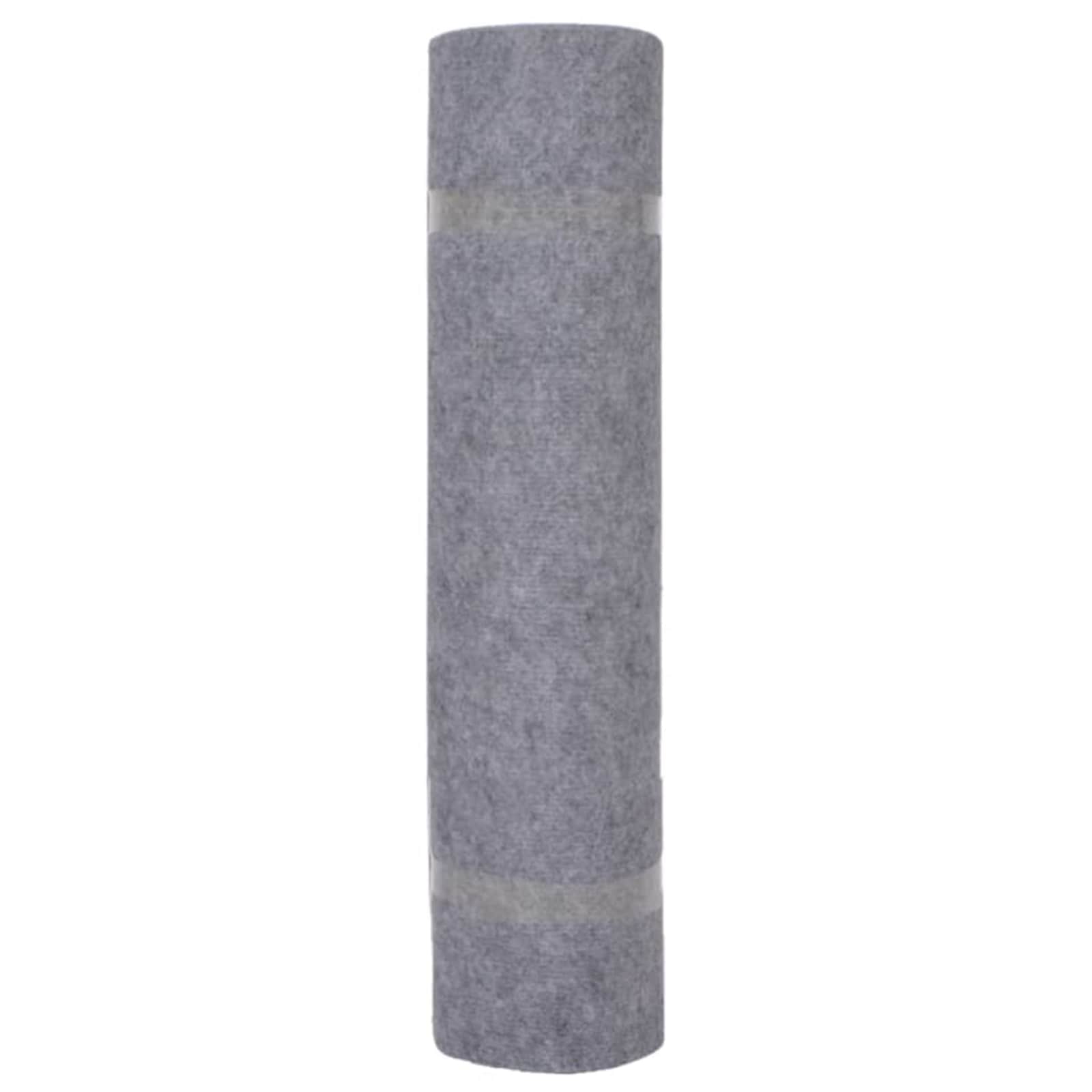 vidaXL Carpet Grey 1.2 x 10 m Polyester 3