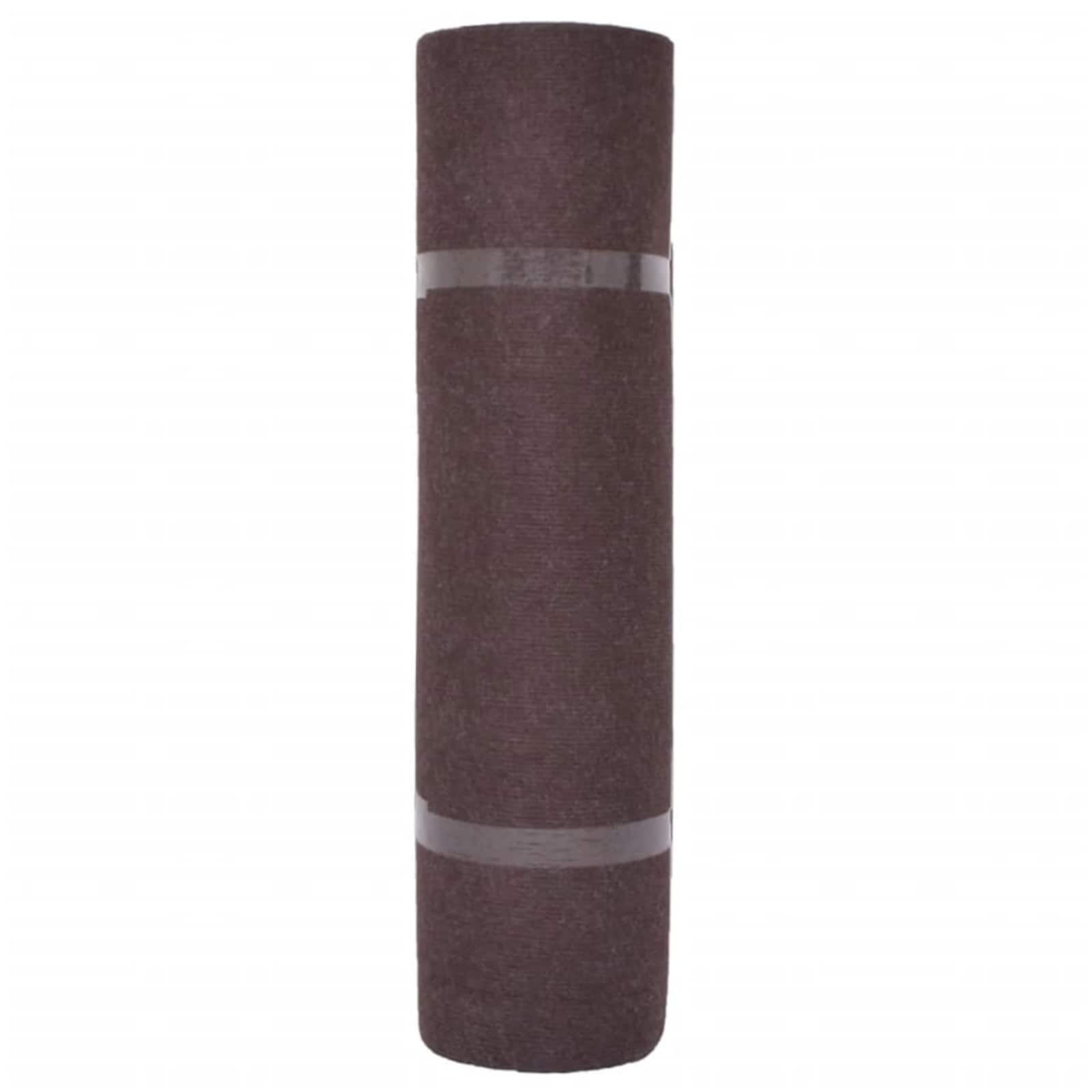 vidaXL Carpet Brown 1.2 x 10 m Polyester 3