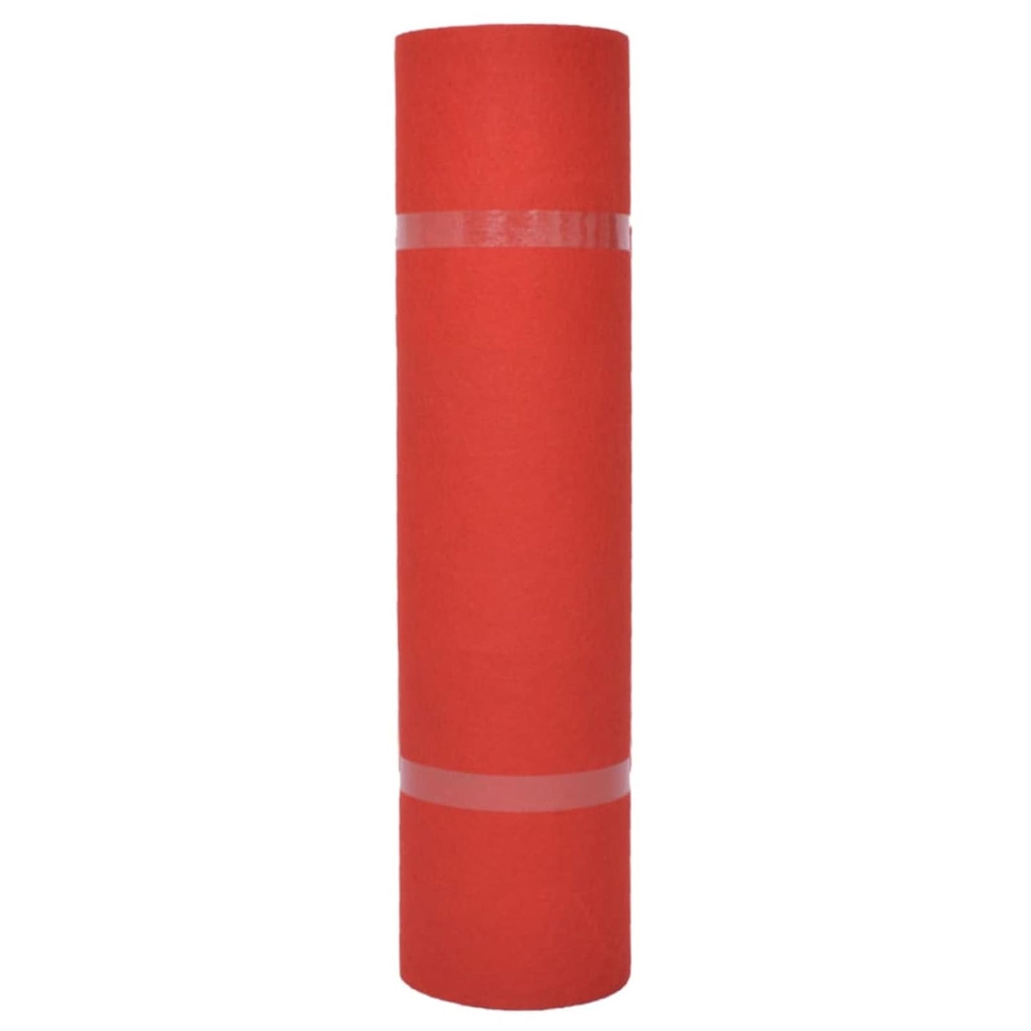vidaXL Carpet Plain Red 1.2 x 12 m Polyester 3