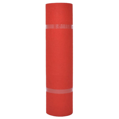 vidaXL Carpet Plain Red 1.2 x 12 m Polyester 3