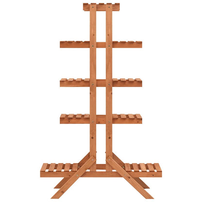 vidaXL Plant Stand | Orange | Solid Firwood | 83x25x132 cm | Stackable 2