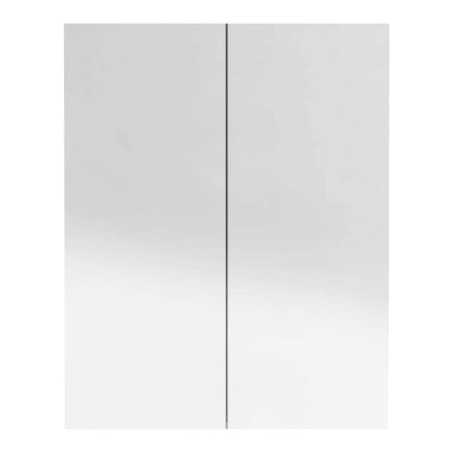 Bathroom Mirror Cabinet 60x15x75 cm MDF Shining black