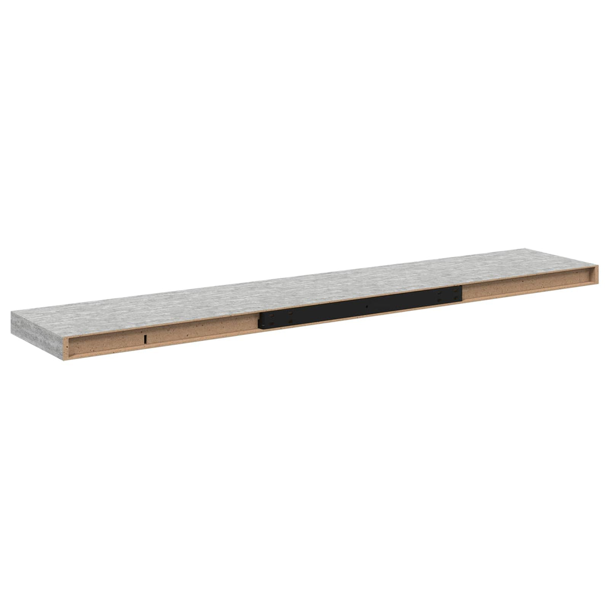 Floating Wall Shelves 120x23,5x3,8 cm MDF 4 120 x 23.5 x 3.8 cm Concrete grey