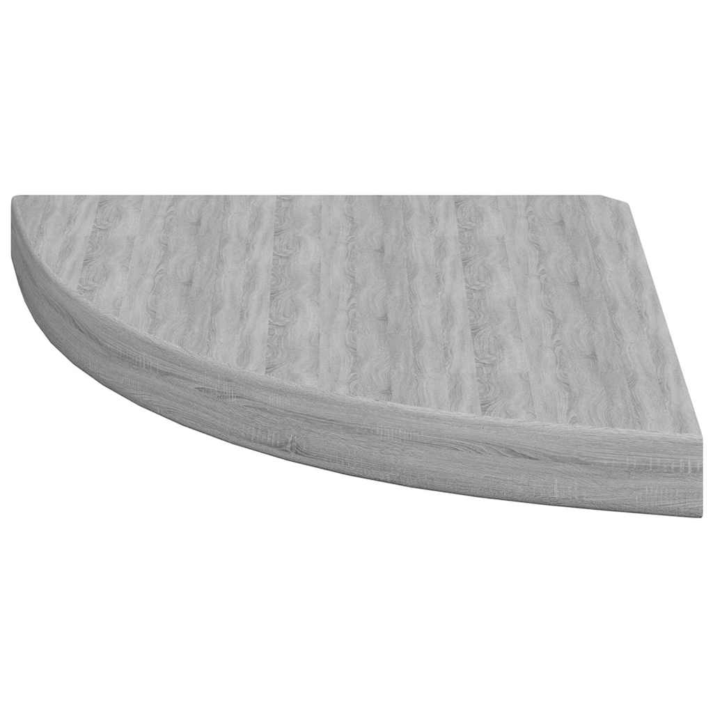 vidaXL Wall Corner Shelf | Set of 4 | Concrete grey | Honeycomb MDF, Metal 6