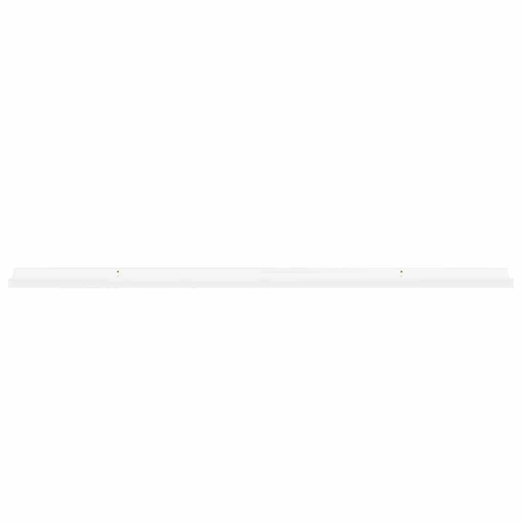 vidaXL Wall Shelves 4 pcs High Gloss White 115x9x3 cm 5
