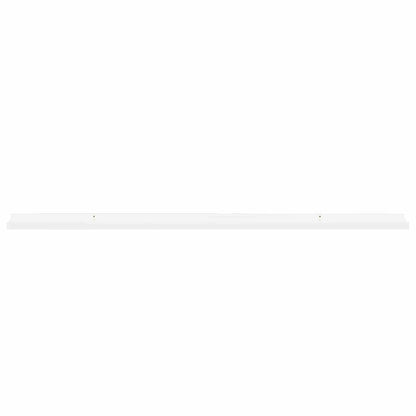 vidaXL Wall Shelves 4 pcs High Gloss White 115x9x3 cm 5