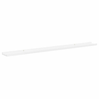 vidaXL Wall Shelves 4 pcs High Gloss White 115x9x3 cm 6