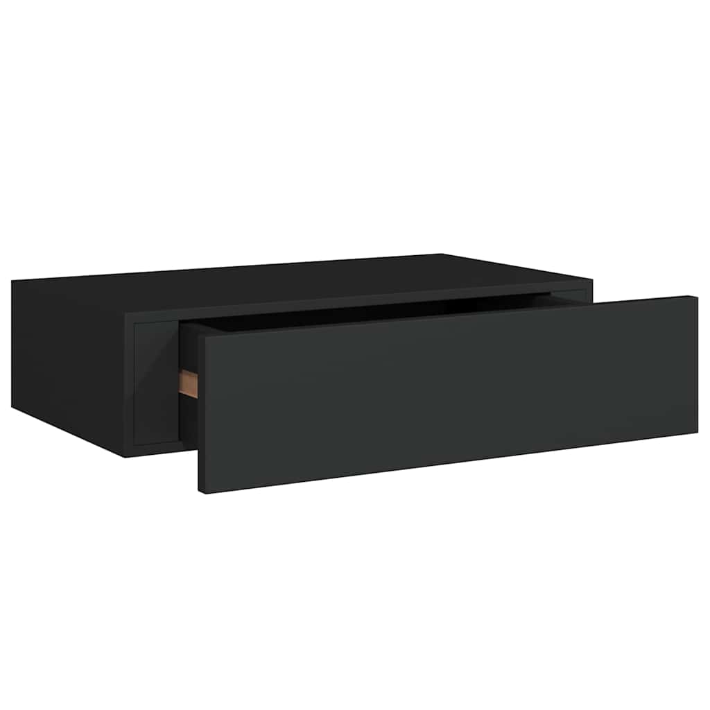 vidaXL Drawer Shelf | Set of 2 | Black | MDF, Metal | Compact | Drawer Shelf 5