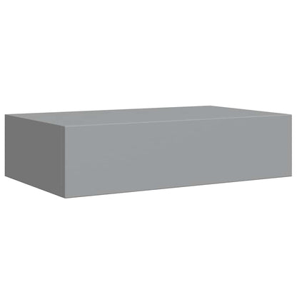 vidaXL Wall-mounted Drawer Shelves 2 pcs Grey 40x23.5x10cm MDF 6