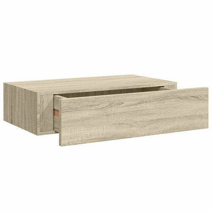 vidaXL Wall-mounted Drawer Shelves 2 pcs Oak 40x23.5x10cm MDF 5