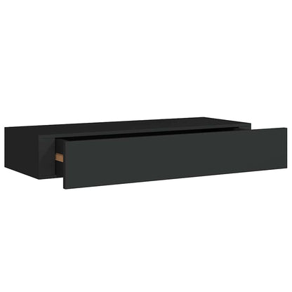 vidaXL Drawer Shelf | Set of 2 | Black | MDF, Metal | 60x23.5x10cm 5