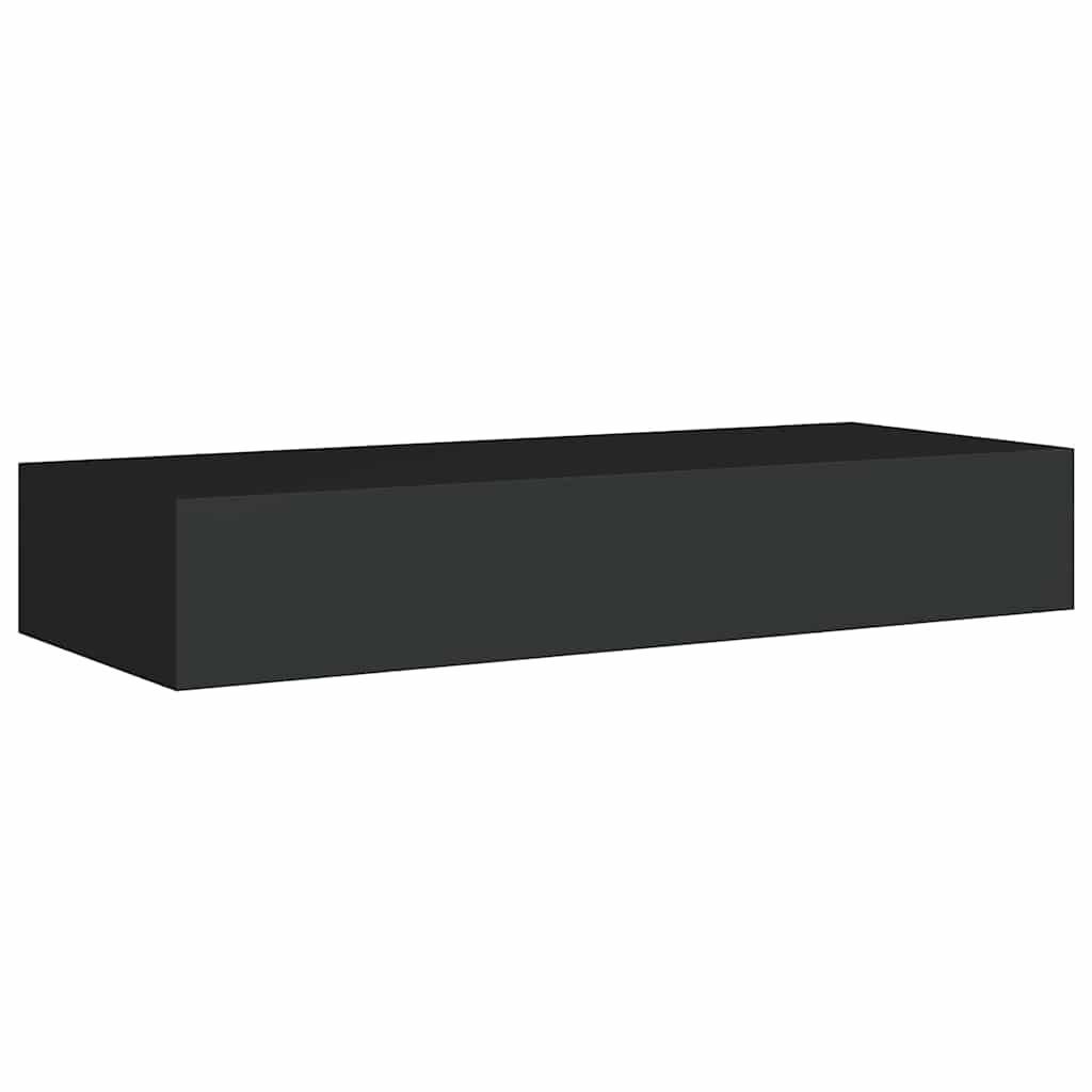 vidaXL Drawer Shelf | Set of 2 | Black | MDF, Metal | 60x23.5x10cm 6