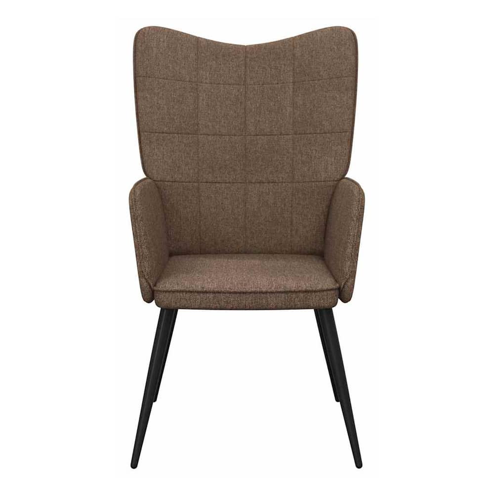 Relaxing Chair Fabric brown without footrest