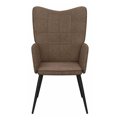 Relaxing Chair Fabric brown without footrest