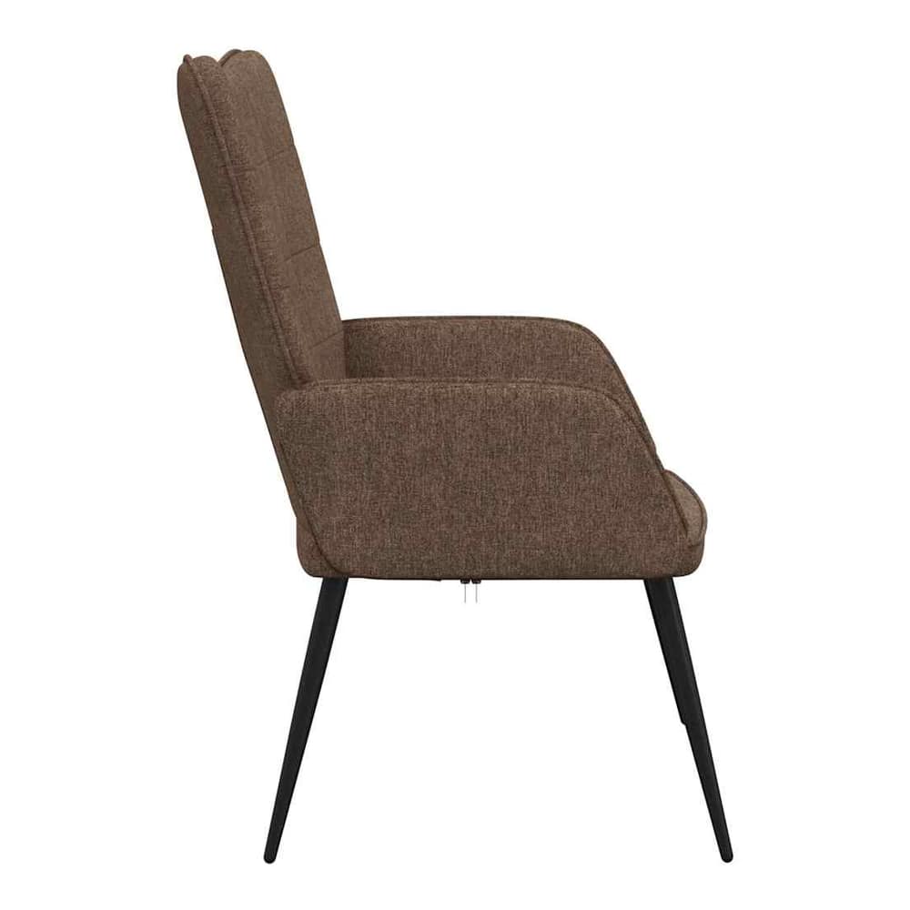 Relaxing Chair Fabric brown without footrest