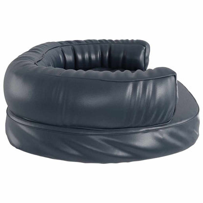 vidaXL Ergonomic Foam Dog Bed Dark Blue 88x65 cm Faux Leather 5