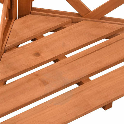 vidaXL Corner Trellis | Brown | Solid fir wood | Medium | Corner Trellis 6
