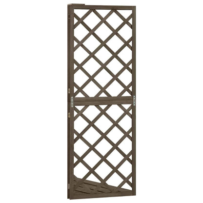 vidaXL Corner Trellis | Grey | Solid fir wood | Compact | Decorative Inlays 3