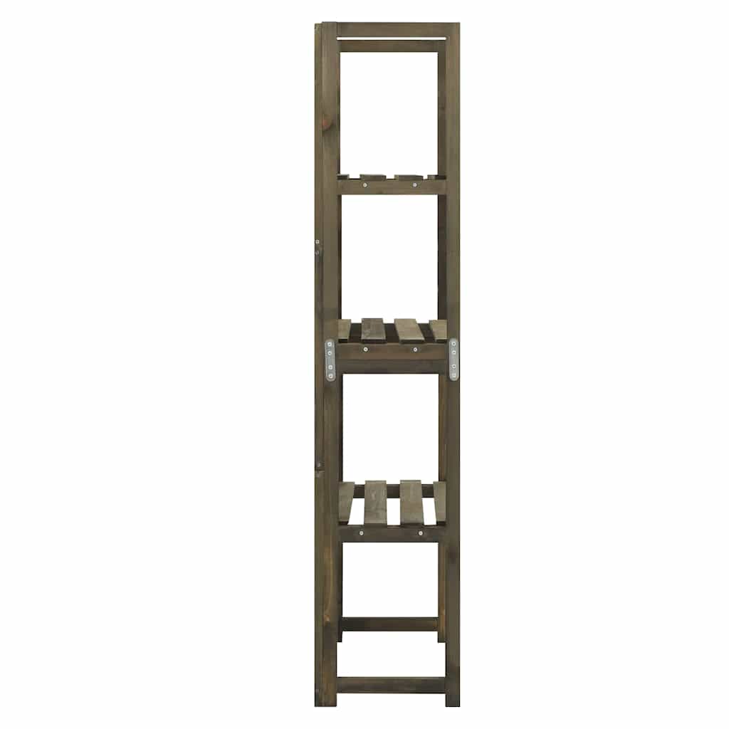 vidaXL Trellis | Grey | Solid fir wood | 55x30x140 cm | Shelving | Trellis 4