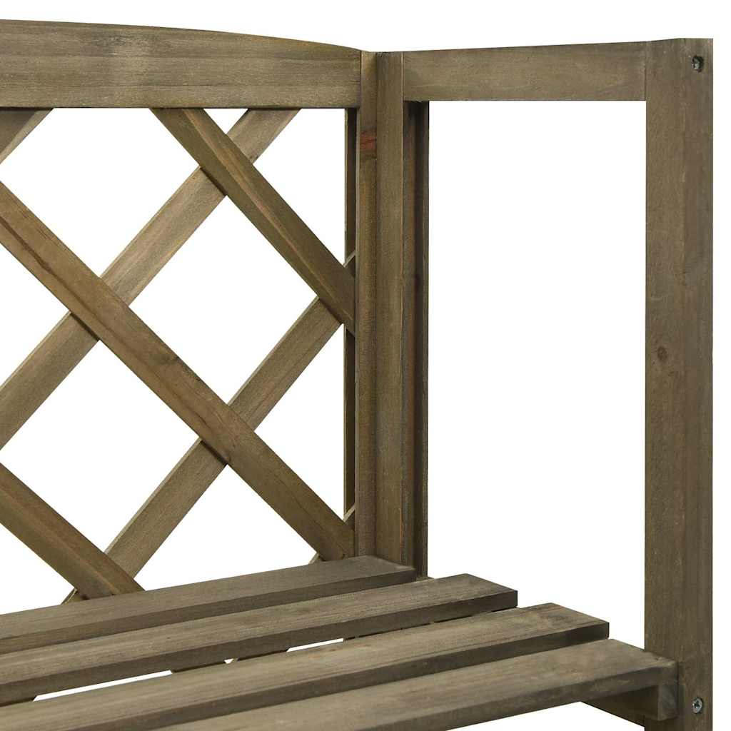 vidaXL Trellis | Grey | Solid fir wood | 55x30x140 cm | Shelving | Trellis 5