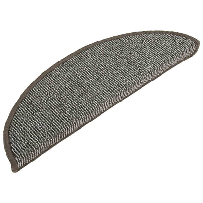 vidaXL Carpet Stair Tread | Set of 15 | Grey | Polypropylene (PP) | 56x17x3 cm 3