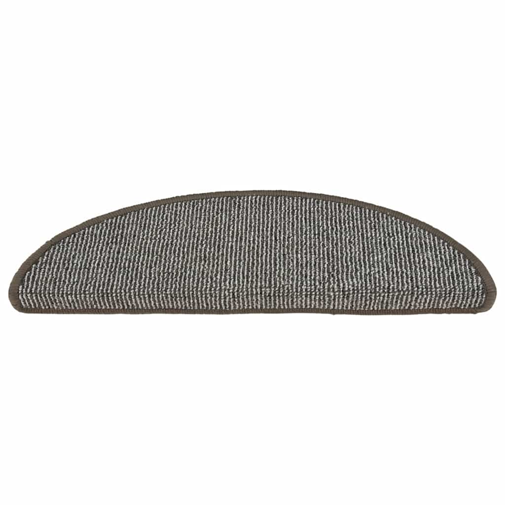 vidaXL Carpet Stair Tread | Set of 15 | Grey | Polypropylene (PP) | 56x17x3 cm 4