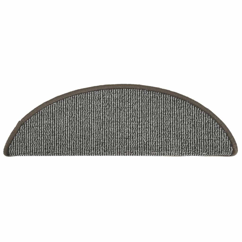 vidaXL Carpet Stair Tread | Set of 15 | Grey | Polypropylene (PP) | 56x17x3 cm 5