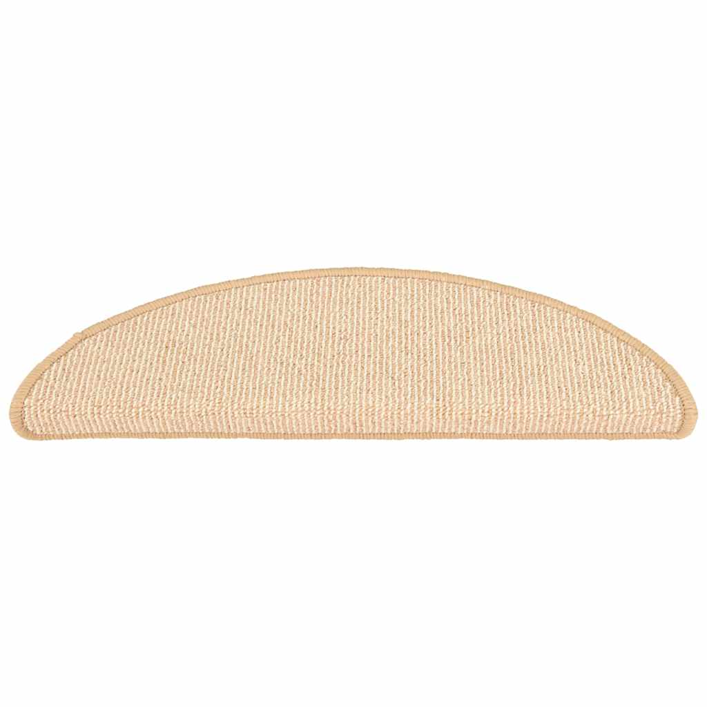 vidaXL Carpet Stair Tread | Set of 15 | Cream | Polypropylene | 56 x 17 x 3 cm 4