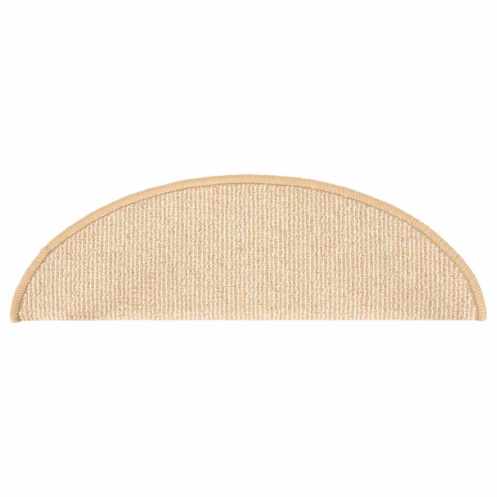 vidaXL Carpet Stair Tread | Set of 15 | Cream | Polypropylene | 56 x 17 x 3 cm 5