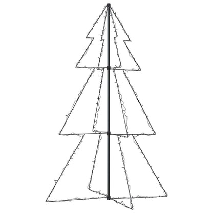 vidaXL Christmas Cone Tree | Cold white | Metal | 98 x 150 cm 5